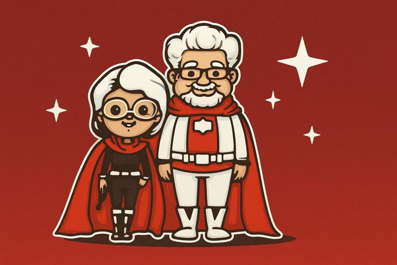 Super Grandparents” Keychain