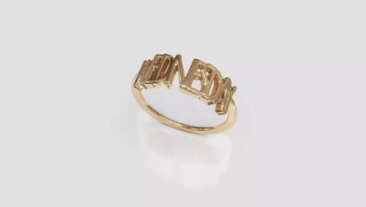 Wednesday ring 3d print jewelry