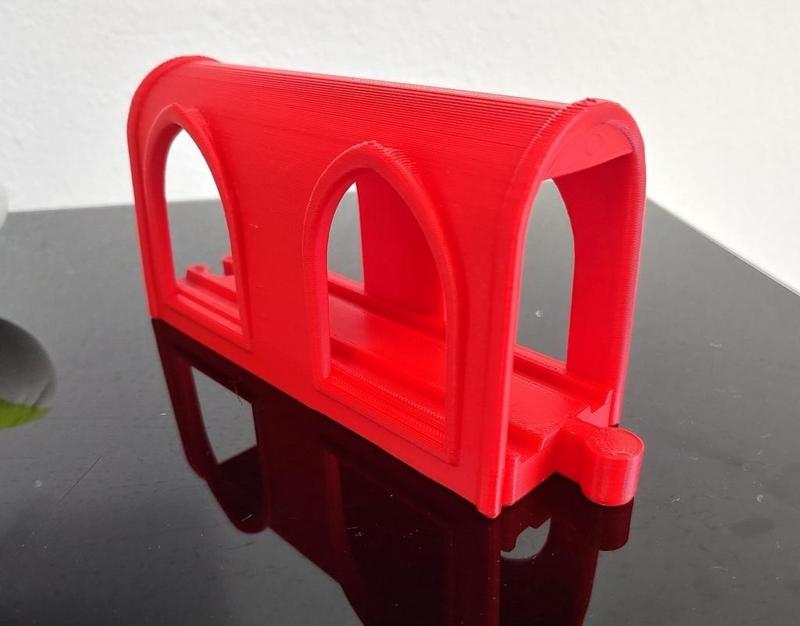 Wooden train tunnel "Eye of gods" compatible to IKEA set