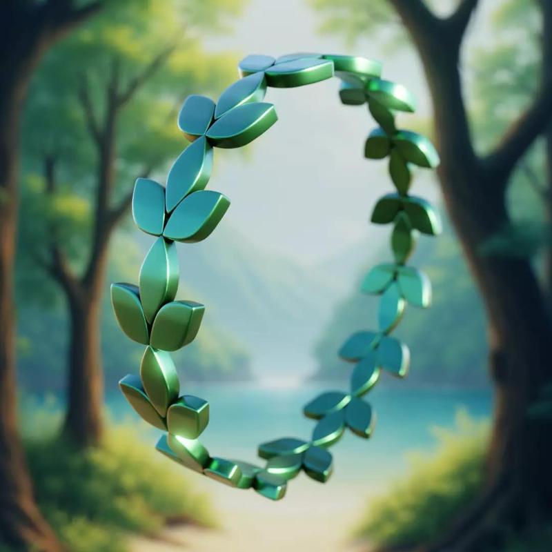 Verdant Laurel Ring - Nature-Inspired 3D Print Jewelry 89