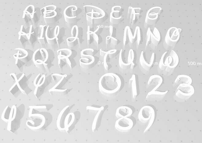 Disney alphabet Stamps