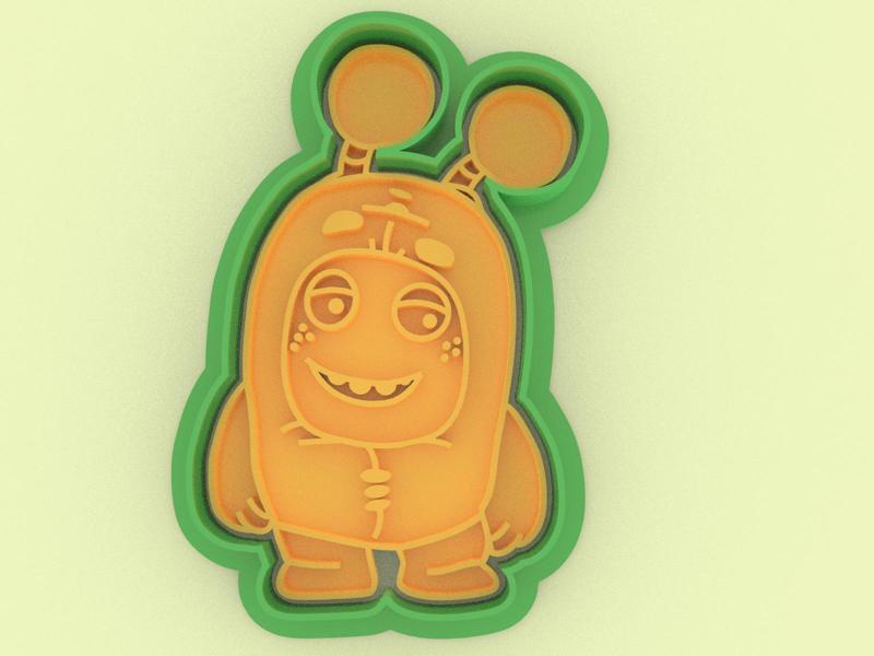 Slick Oddbods Cookie Cutter - Slick Oddbods cookie cutter