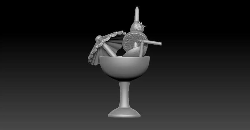 fruit smoothie 3D V01