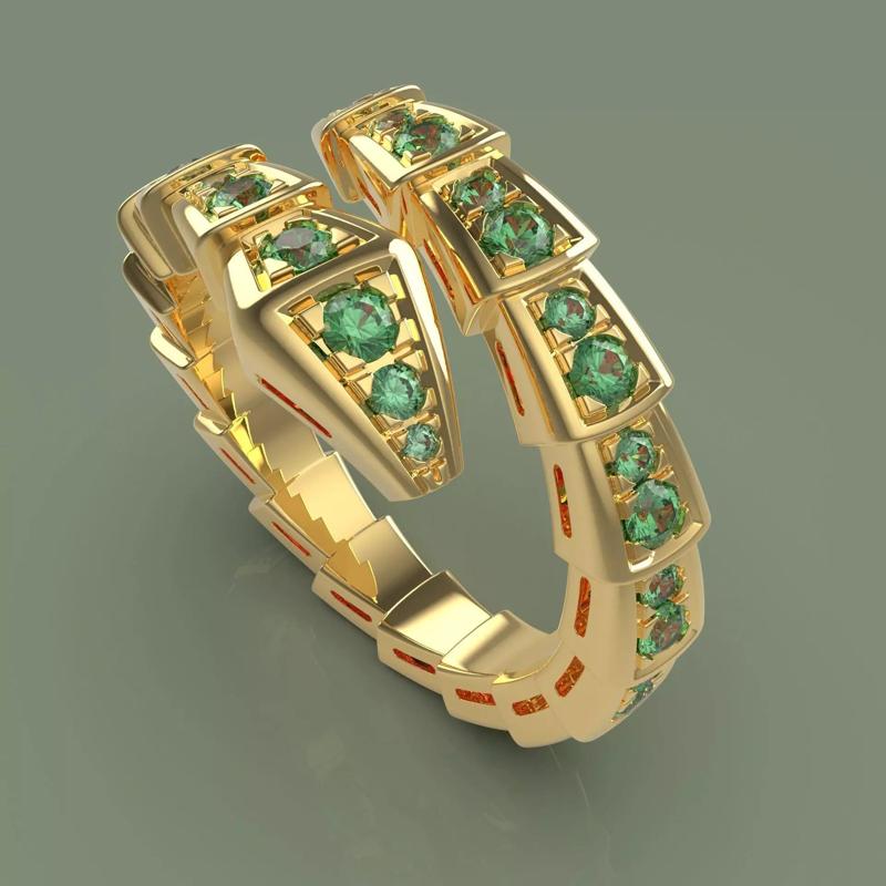 BVlgari snake ring 3D print model