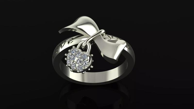 Girl ring bow  129