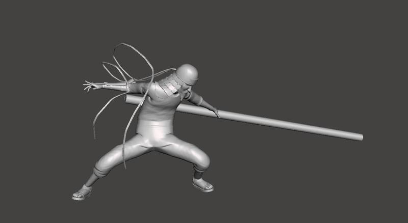 Hokage Sarutobi Hiruzen 3D Model