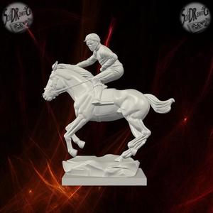Horse Racing Jockey Sculpture – SoliDRawinGs SG899