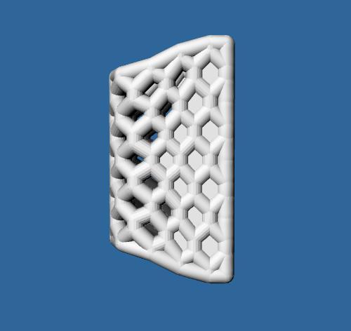 VOOPOO VAPE DRAG 3 MOD PROTECTOR HEXAGONAL GRID PATTERN