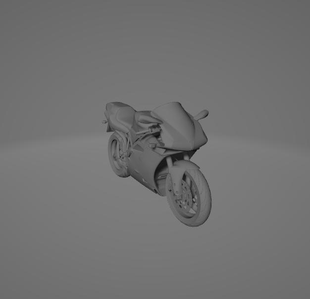 Ducati 916 Motorcycle – 3D Printable Iconic Italian Sportbike Model