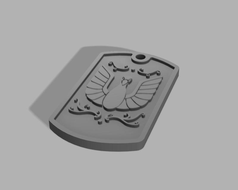 Dog Tag Cygnus Saint Seiya (Knights of the Zodiac) Swan