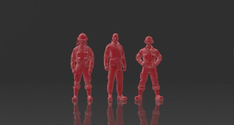 🚒 3 Pack Set 2 - Firefighters H0 | Firefighters H0 - 3 Pack Set 2