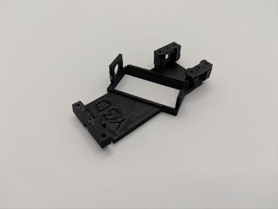 Slot/scalextric angle tilting cradle