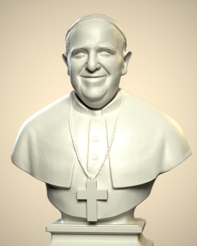 1/6 1/12 Pope Francis Franciscus Francesco Francisco bust headsculpt