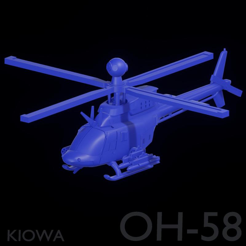OH 58 KIOWA HELICOPTER