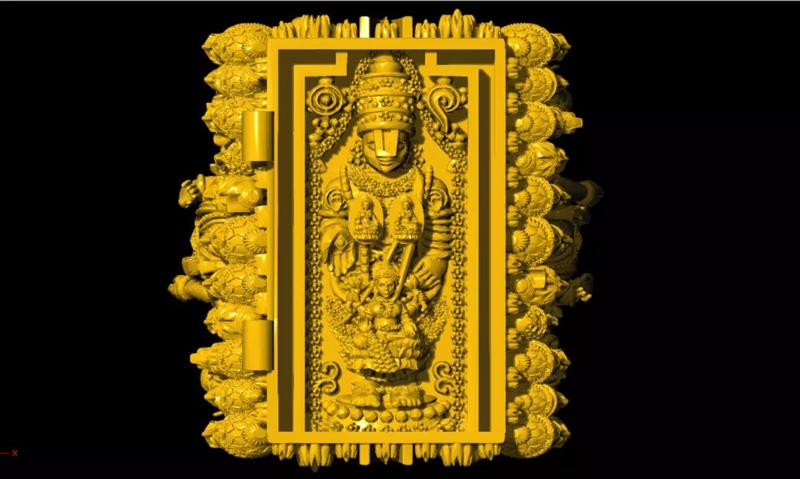 Tirupati Balaji Antique Ring