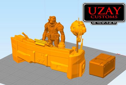 Star wars articulated galaxy edge MUBO 3D print model