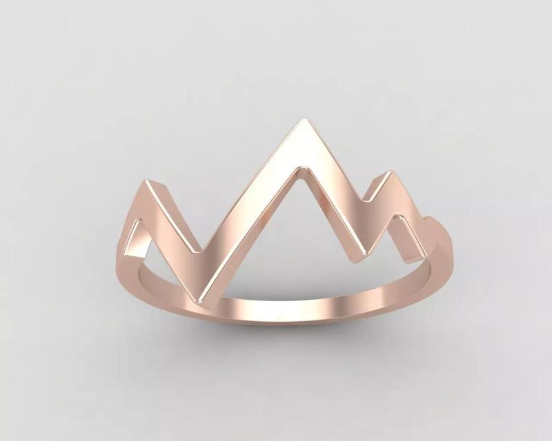 lightweight Heartbeat minimal ring 108-MW