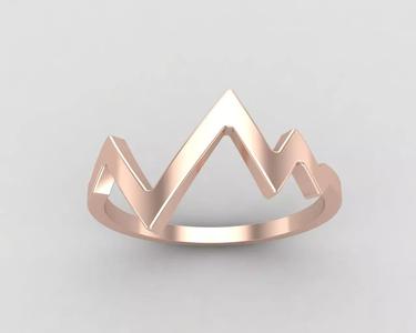 lightweight Heartbeat minimal ring 108-MW