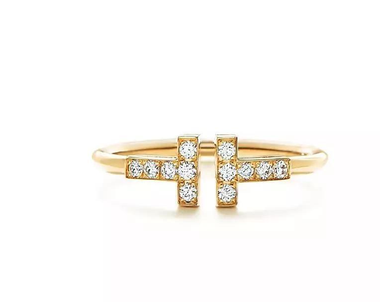 Tiffany Ring T Jewelry Gold HK-071