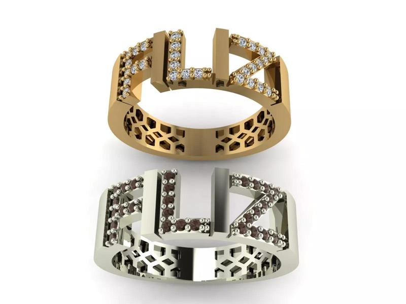 Turkish name ring FILIZ