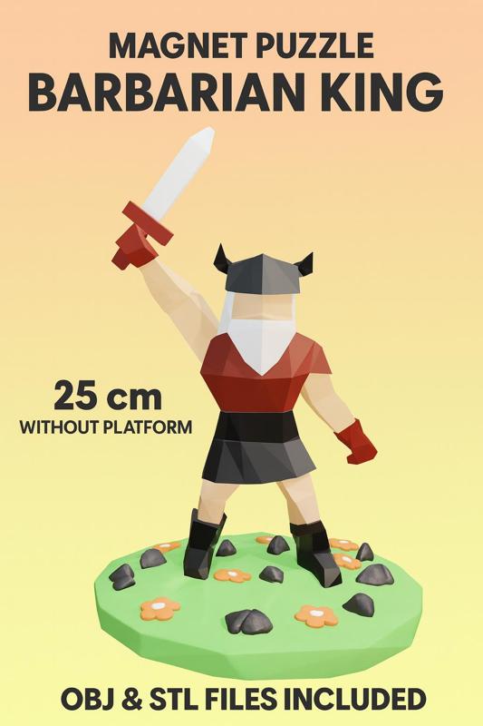Barbarian King - Magnet Puzzle