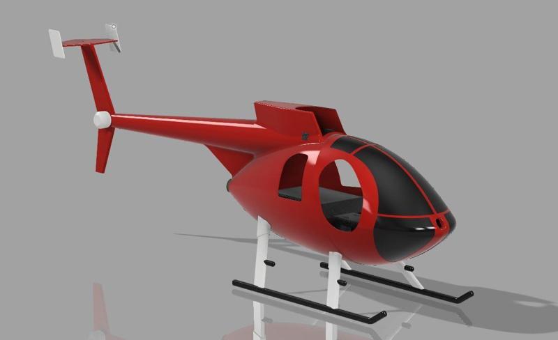 Flywing MD500 450 size. Bell 206 electronics only