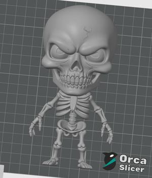 Chibi Skeleton 🖤 Cute chibi skeleton for 3D printing / Cute chibi skeleton for 3D printing