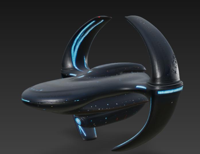 Futuristic Starship - UFO Mode -3D Print