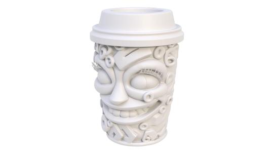 Festive coffee cup