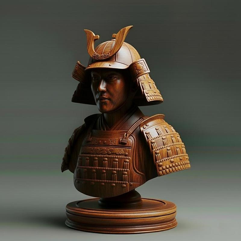 Medieval Japanese Samurai Pawn Chess Piece