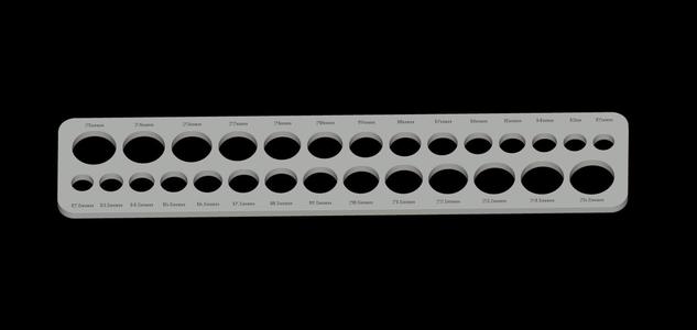 practical ring size tester Free 3D print model