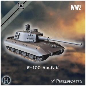 E-100 Ausf K Entwicklung super-heavy tank - Germany Eastern West