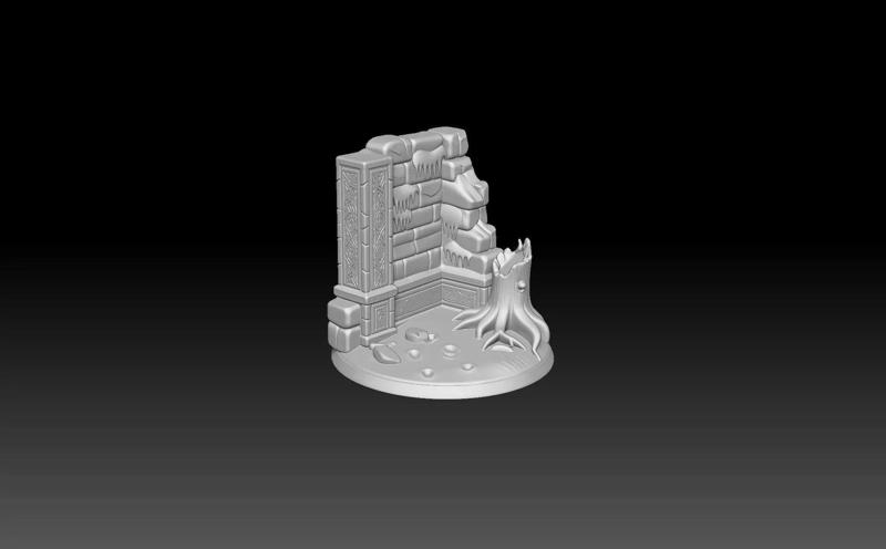 Fantasy Miniature Base -3D printing