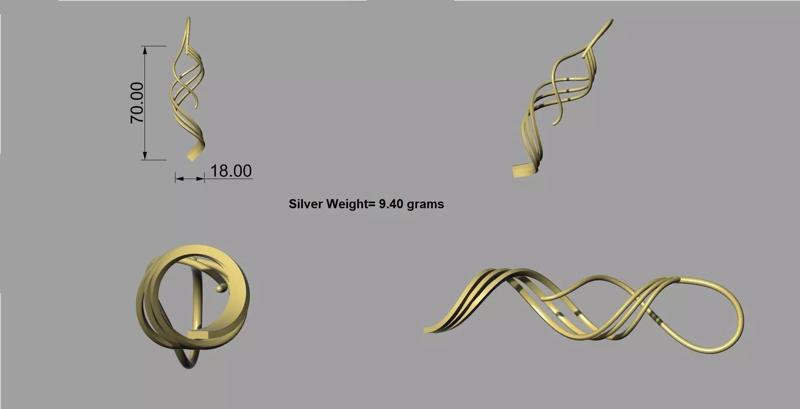 Earing hoop ear jewelry