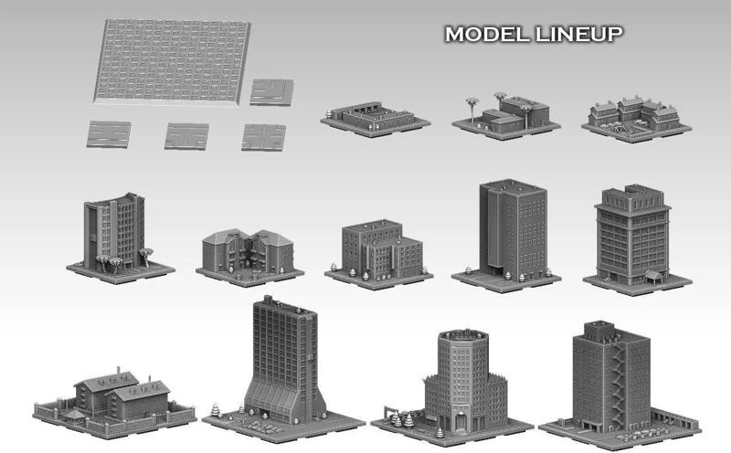 SimCity 2000 Dense Residential Buildings
