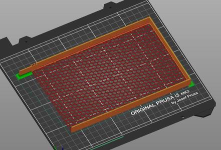 Air filter frame 400mm x 134mm x 20mm