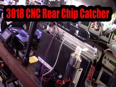 3018 CNC Rear Chip Containment System with Air Coolant Bottle