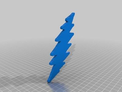 Grateful Dead Lightening Bolt Vertical