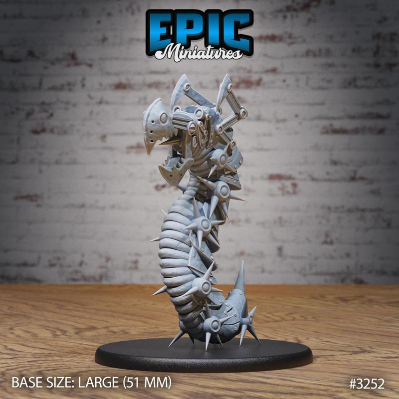 Iron Сentipede Attention ‧ DnD Miniature ‧ Tabletop Miniatures ‧ Gaming Monster ‧ 3D Model ‧ RPG ‧ DnDminis ‧ STL FILE