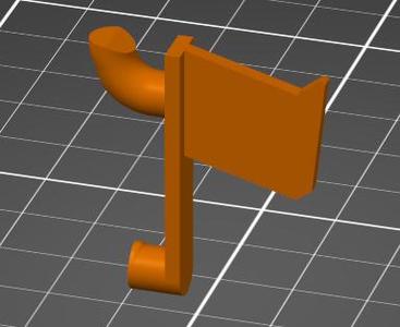Wire brush Pegboard hook