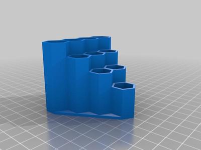 Compact 10 pen holder