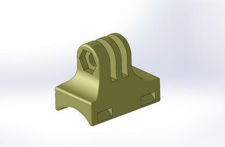 GoPro tie strap handle bar mount