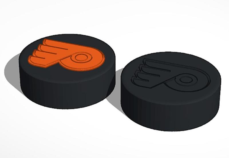 Philadelphia Flyers NHL Hockey Puck Logo