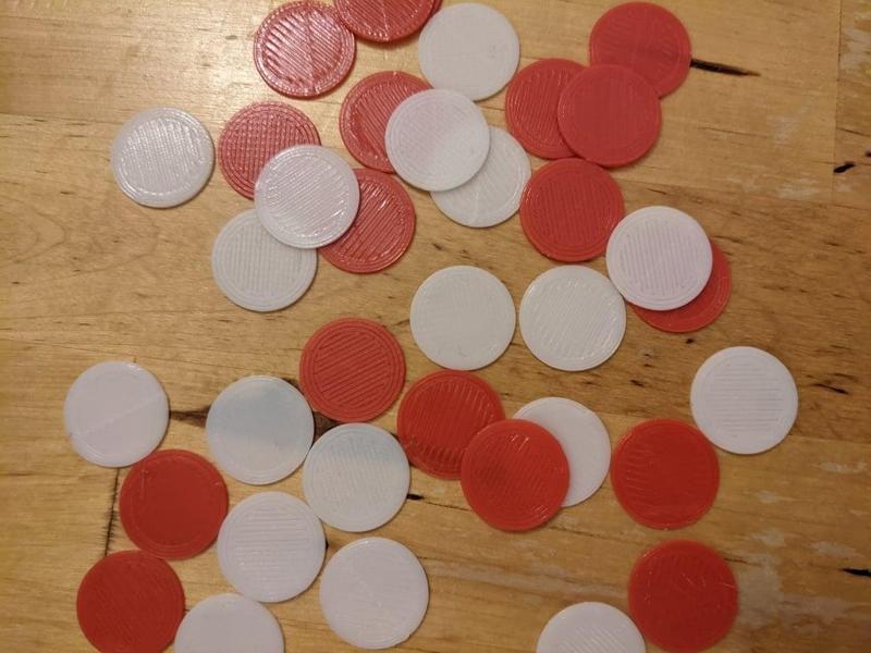 Disk for ten frame math game