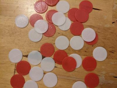 Disk for ten frame math game