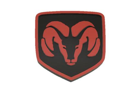 Dodge Ram Truck Logo Shank Button
