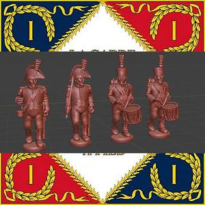 28mm Napoleonic French Line command Infantry campaign dress surtout 1808-12