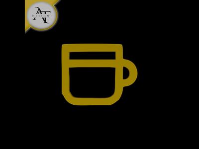 Simple Coffee Cup Symbol - 2D Art