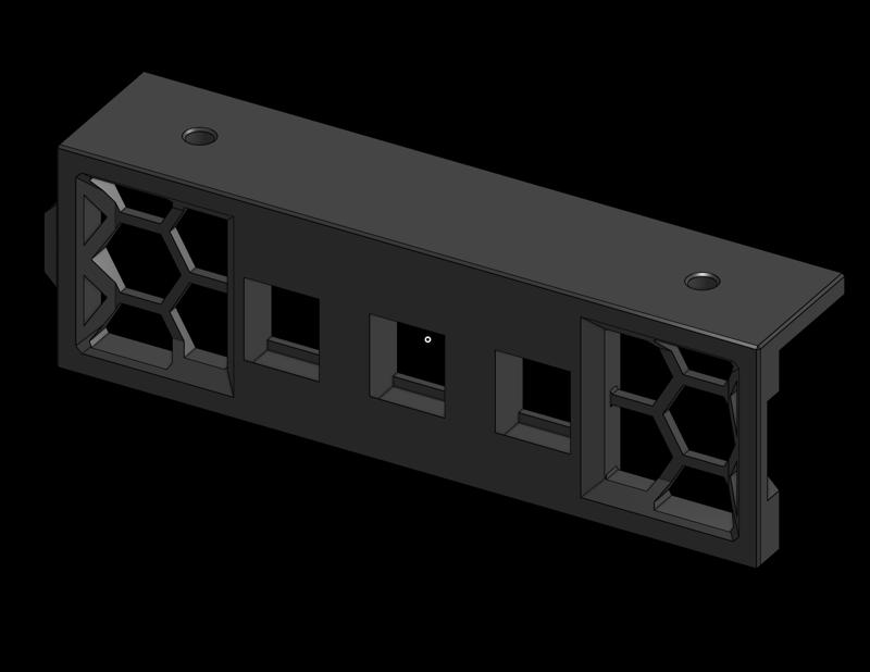 Ratrig V-Cast under the bed electronics panel - keystone x3 and x4