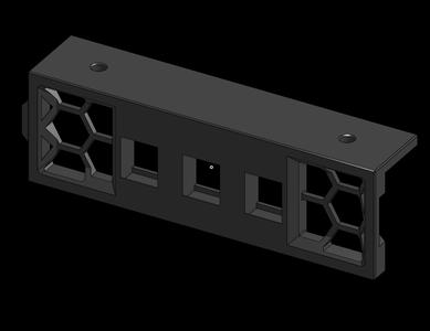 Ratrig V-Cast under the bed electronics panel - keystone x3 and x4